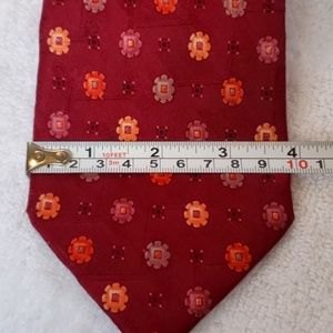 Ermengegildo Zenga Floral Print Silk  Tie - like new